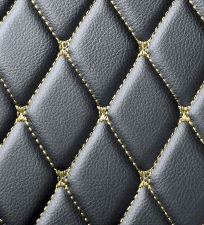 Diamond Series - Black with Beige Stitching